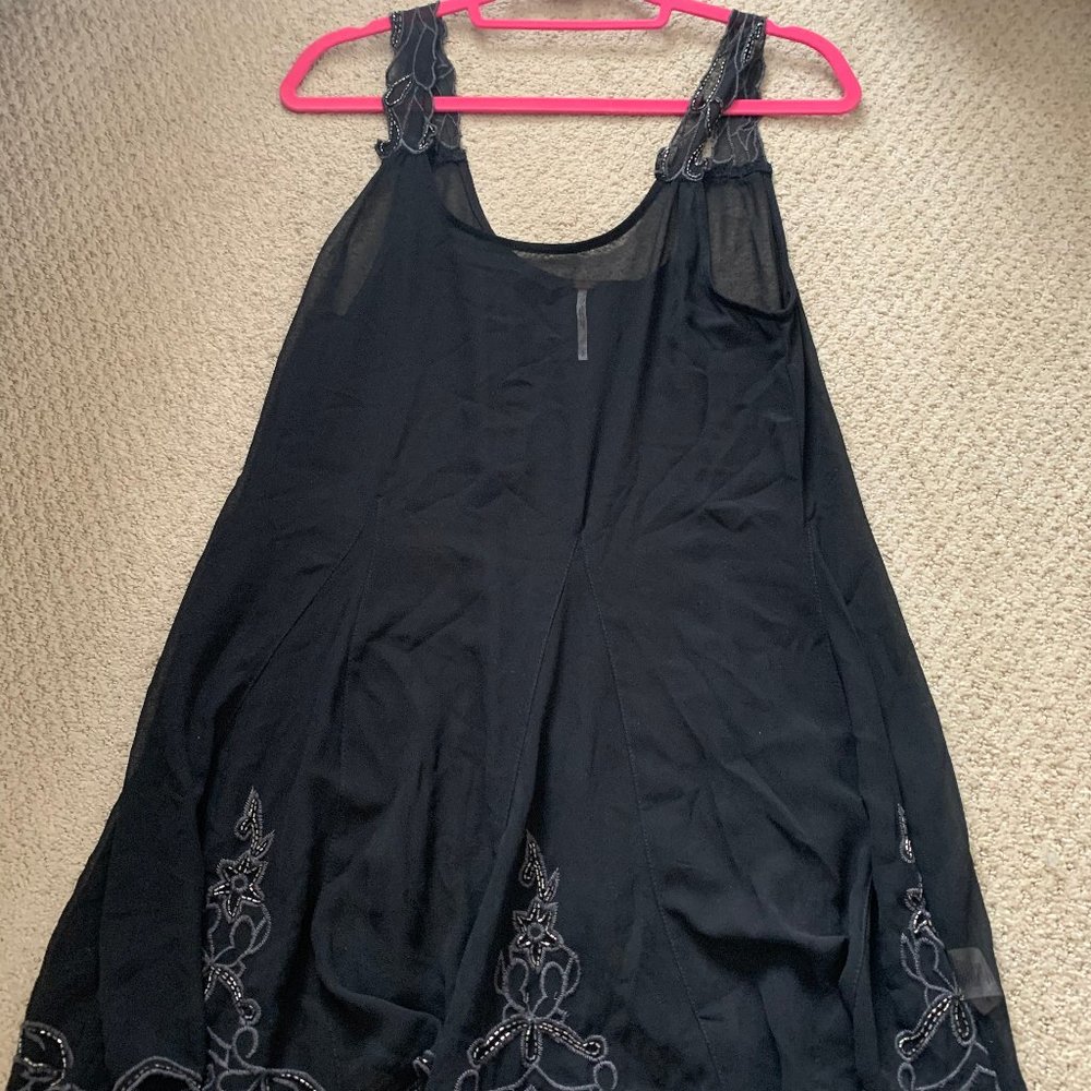 Free People beaded slip dress